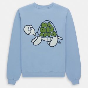 🐢 RARE MadHappy Turtle Tortoise Crewneck Pullover Sweatshirt